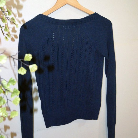 3/$15 🌺 Garage Navy Blue Cardigan - Picture 5 of 16